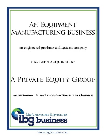 An Equipment Manufacturing Business