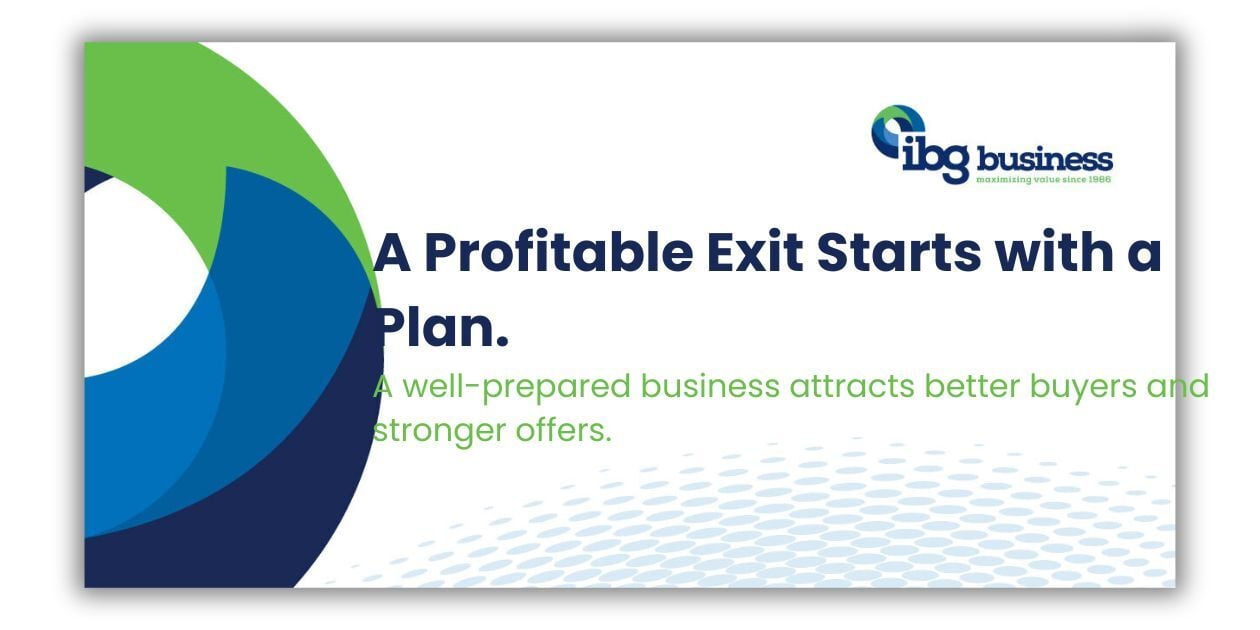 IBG Company Logo - A profitable exit starts with a plan