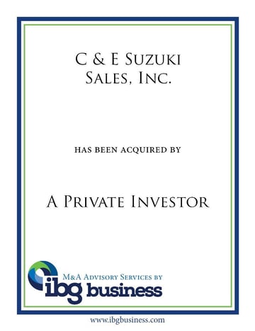 C & E Suzuki Sales, Inc.