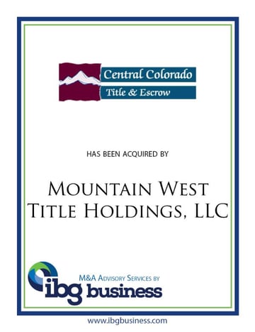 Central Colorado Title and Escrow