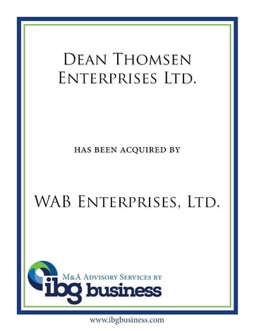 Dean Thomsen Enterprises Ltd.