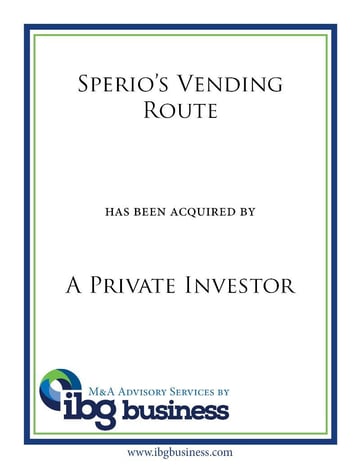 Sperio’s Vending Route