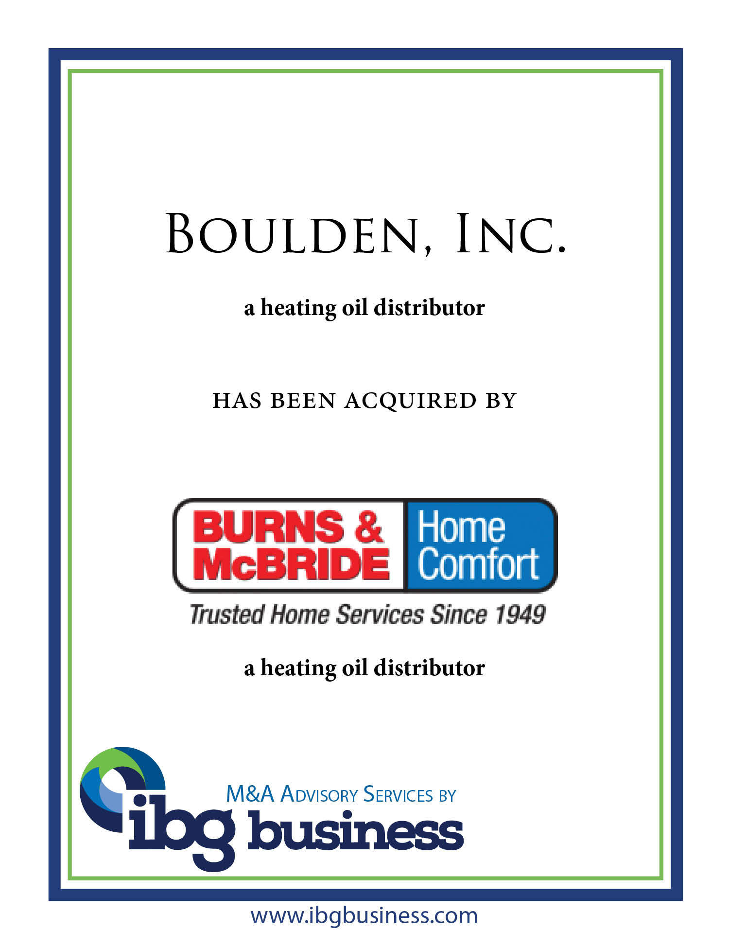 Boulden Inc & Burns & McBride Inc