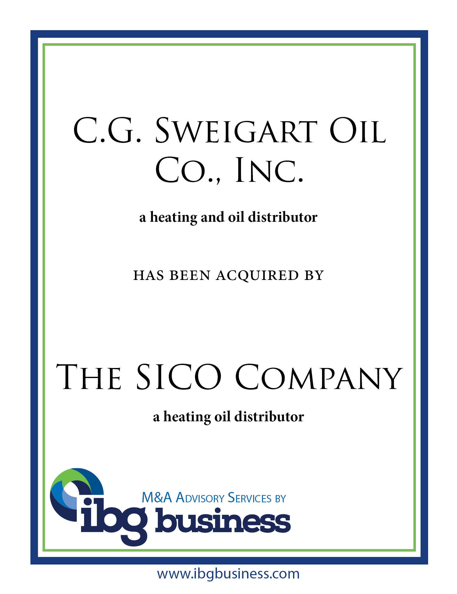 CG Sweigart & SICO-1