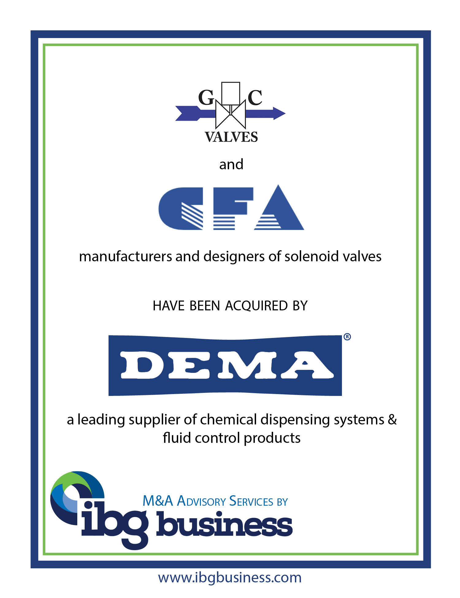 GC Valves, CGA & DEMA