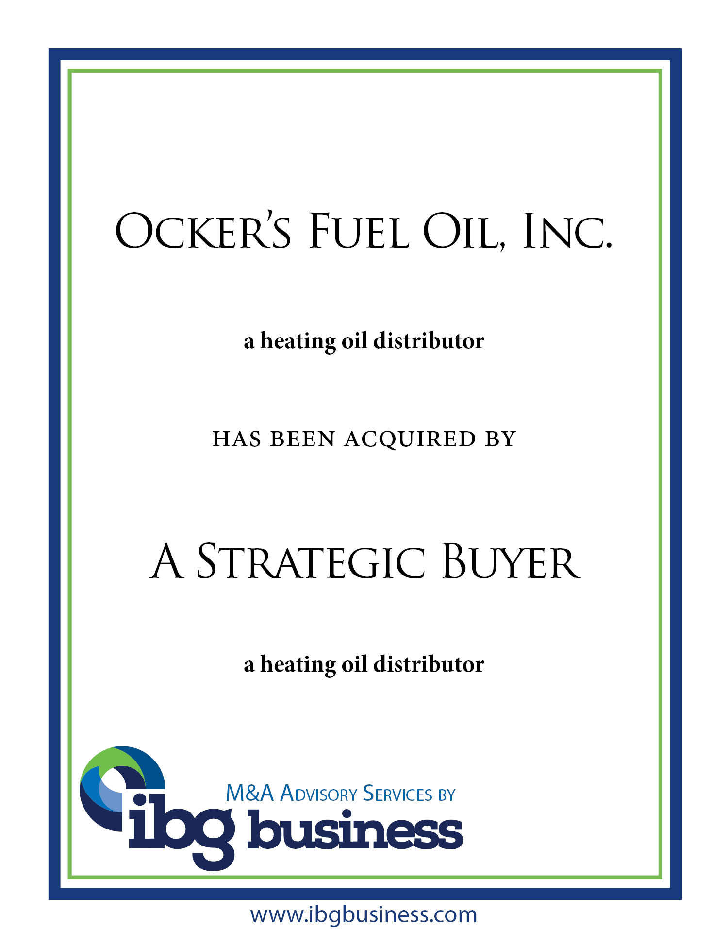 Ockers Fuel & Strategic Buyer