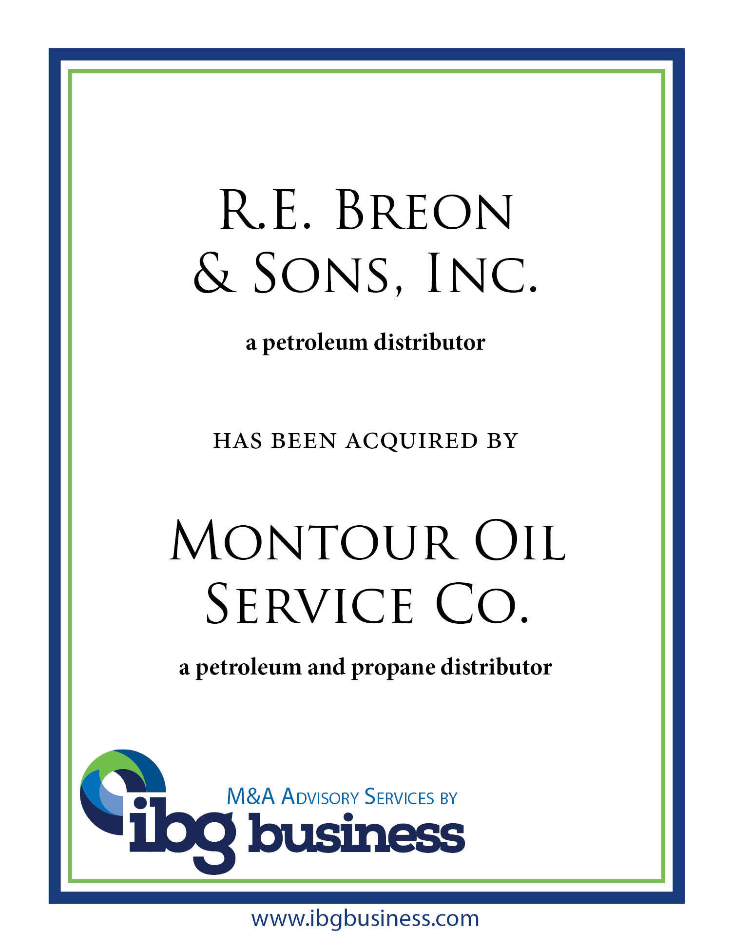 RE Breon & Sons & Montour Oil