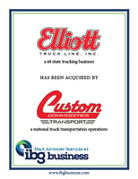 Elliott Truck Line & Custom Commodities Tombstone