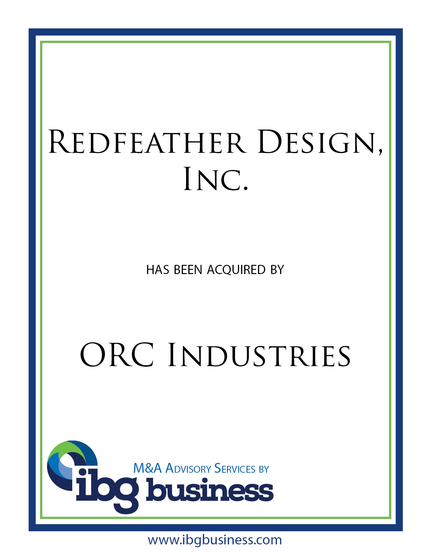 Redfeather Design and ORC Industries