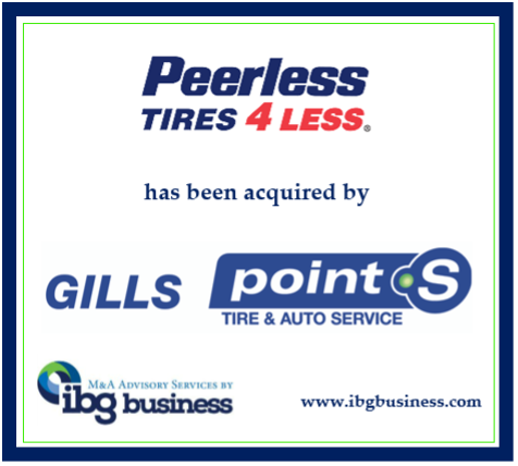 Peerless Tires 4 Less Acquired by Gills Point S